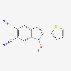 1-hydroxy-2-(thiophen-2-yl)-1H-indole-5,6-dicarbonitrile