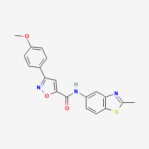 3-(4-methoxyphenyl)-N-(2-methyl-1,3-benzothiazol-5-yl)-1,2-oxazole-5-carboxamide