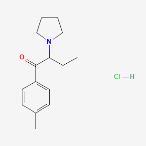 molecular formula C₁₅H₂₂ClNO B1146429 4'-甲基-α-吡咯烷丁基丁酰苯酮盐酸盐 CAS No. 1214-15-9