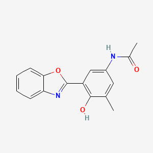 N-[3-(1,3-benzoxazol-2-yl)-4-hydroxy-5-methylphenyl]acetamide