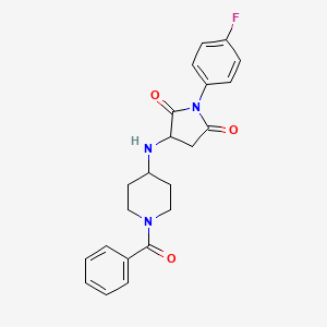 3-[(1-Benzoylpiperidin-4-yl)amino]-1-(4-fluorophenyl)pyrrolidine-2,5-dione