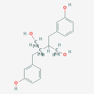 molecular formula C₁₅¹³C₃H₂₂O₄ B1146437 rac Enterodiol-13C3 CAS No. 918502-74-6