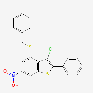 4-(Benzylsulfanyl)-3-chloro-6-nitro-2-phenyl-1-benzothiophene