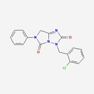 3-(2-chlorobenzyl)-6-phenyl-6,7-dihydro-3H-imidazo[1,5-b][1,2,4]triazole-2,5-dione