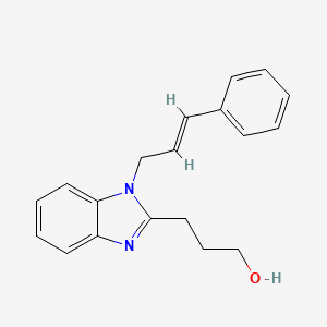 3-{1-[(2E)-3-phenylprop-2-en-1-yl]-1H-benzimidazol-2-yl}propan-1-ol