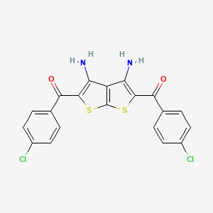 Bis(4-chlorobenzoyl)thieno[2,3-B]thiophene-3,4-diamine