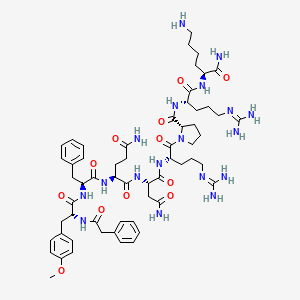 molecular formula C59H86N18O12 B1146450 [苯乙酰 1, O-Me-D-Tyr2, Arg6,8, Lys9]-加压素酰胺 CAS No. 148565-73-5