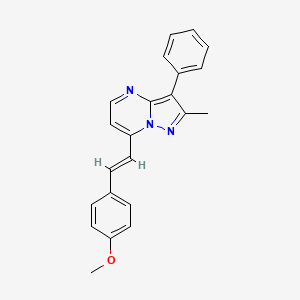 7-[2-(4-Methoxyphenyl)ethenyl]-2-methyl-3-phenylpyrazolo[1,5-a]pyrimidine