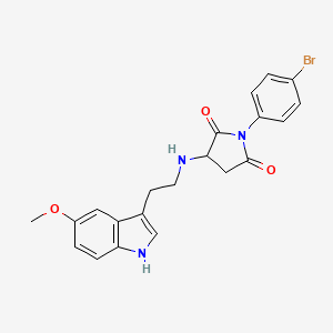 1-(4-bromophenyl)-3-{[2-(5-methoxy-1H-indol-3-yl)ethyl]amino}pyrrolidine-2,5-dione