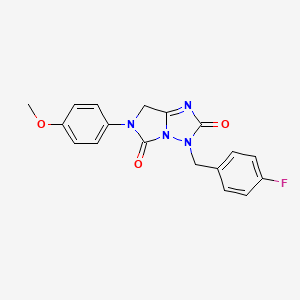 3-(4-fluorobenzyl)-6-(4-methoxyphenyl)-6,7-dihydro-3H-imidazo[1,5-b][1,2,4]triazole-2,5-dione