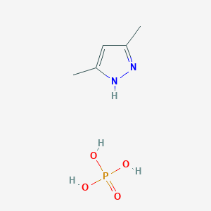molecular formula C₅H₁₁N₂O₄P B1146475 3,5-Dimethyl-1H-pyrazole phosphate CAS No. 1160634-41-2