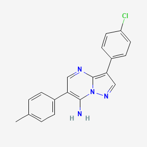 3-(4-Chlorophenyl)-6-(4-methylphenyl)pyrazolo[1,5-a]pyrimidin-7-amine