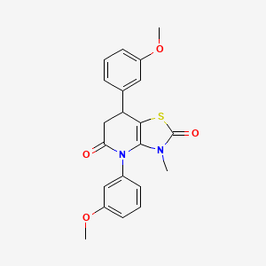 4,7-bis(3-methoxyphenyl)-3-methyl-6,7-dihydro[1,3]thiazolo[4,5-b]pyridine-2,5(3H,4H)-dione