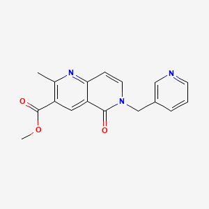 Methyl 2-methyl-5-oxo-6-(pyridin-3-ylmethyl)-5,6-dihydro-1,6-naphthyridine-3-carboxylate