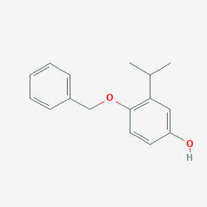 molecular formula C16H18O2 B114649 4-Benzyloxy-3-isopropyl-phenol CAS No. 156740-94-2