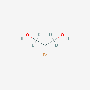 molecular formula C₃H₃D₄BrO₂ B1146490 2-溴-1,3-丙二醇-d4 CAS No. 1346598-67-1