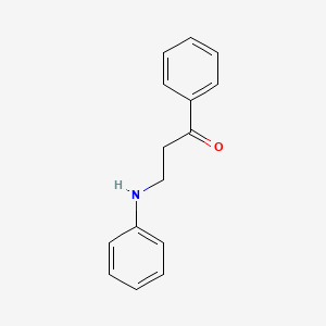 molecular formula C15H15NO B11464909 1-Phenyl-3-(phenylamino)propan-1-one CAS No. 2983-48-4