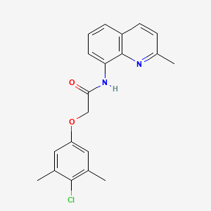 2-(4-chloro-3,5-dimethylphenoxy)-N-(2-methylquinolin-8-yl)acetamide