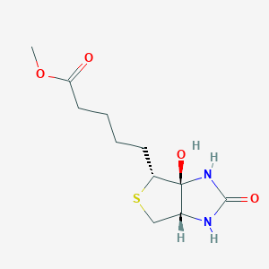 molecular formula C11H18N2O4S B11464954 methyl 5-[(3aS,4R,6aS)-3a-hydroxy-2-oxo-3,4,6,6a-tetrahydro-1H-thieno[3,4-d]imidazol-4-yl]pentanoate 