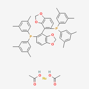 molecular formula C₅₀H₅₀O₈P₂Ru B1146498 (R)-Rutheniumdiacetate-(DM-SEGPHOS) CAS No. 944450-49-1