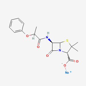 molecular formula C₁₇H₂₉N₂NaO₅S B1146499 Phenethicillin Sodium Salt CAS No. 30302-52-4