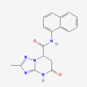 2-methyl-N-(naphthalen-1-yl)-5-oxo-4,5,6,7-tetrahydro[1,2,4]triazolo[1,5-a]pyrimidine-7-carboxamide