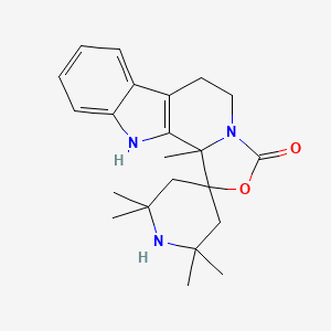 molecular formula C22H29N3O2 B11465011 2,2',2',6',6'-pentamethylspiro[4-oxa-6,16-diazatetracyclo[7.7.0.02,6.010,15]hexadeca-1(9),10,12,14-tetraene-3,4'-piperidine]-5-one 