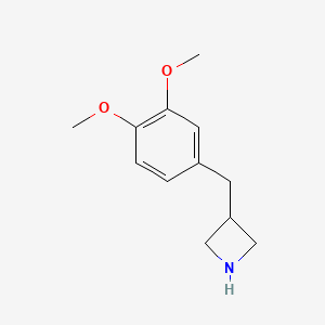 molecular formula C₁₂H₁₇NO₂ B1146503 3-(3,4-Dimethoxybenzyl)azetidine CAS No. 937618-80-9