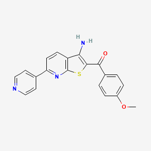 [3-Amino-6-(4-pyridyl)thieno[2,3-b]pyridin-2-yl](4-methoxyphenyl)methanone