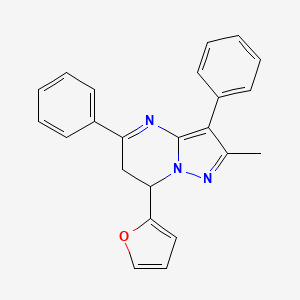 7-(Furan-2-yl)-2-methyl-3,5-diphenyl-6,7-dihydropyrazolo[1,5-a]pyrimidine