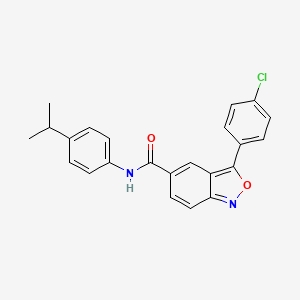 3-(4-chlorophenyl)-N-[4-(propan-2-yl)phenyl]-2,1-benzoxazole-5-carboxamide