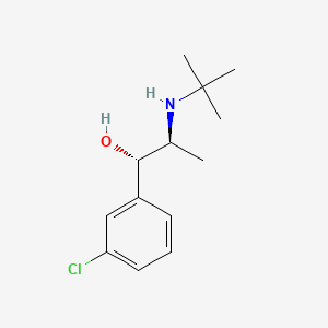 molecular formula C13H20ClNO B1146508 (1S,2S)-2-(tert-Butylamino)-1-(3-chlorophenyl)propan-1-ol CAS No. 153365-82-3