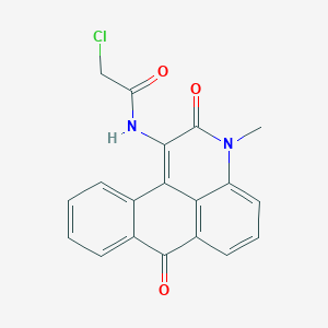 2-chloro-N-(3-methyl-2,7-dioxo-2,7-dihydro-3H-naphtho[1,2,3-de]quinolin-1-yl)acetamide