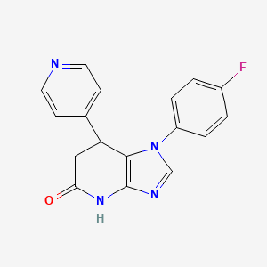 1-(4-Fluorophenyl)-7-(pyridin-4-yl)-4H,6H,7H-imidazo[4,5-b]pyridin-5-one