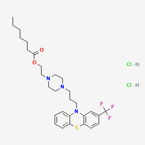 molecular formula C₂₉H₄₀Cl₂F₃O₂S B1146516 氟奋乃静庚酸酯二盐酸盐 CAS No. 3105-68-8