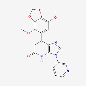 7-(4,7-dimethoxy-1,3-benzodioxol-5-yl)-3-(pyridin-3-yl)-3,4,6,7-tetrahydro-5H-imidazo[4,5-b]pyridin-5-one