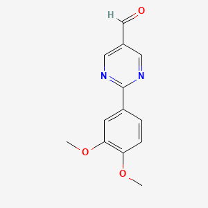 2-(3,4-Dimethoxyphenyl)pyrimidine-5-carbaldehyde