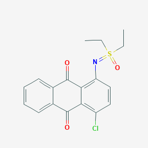 1-Chloro-4-{[diethyl(oxido)-lambda~6~-sulfanylidene]amino}anthracene-9,10-dione