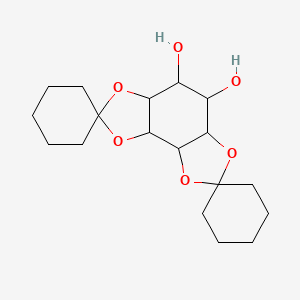 molecular formula C₁₈H₂₈O₆ B1146518 1,2:5,6-Di-o-cyclohexylidene-myo-inositol CAS No. 34711-26-7