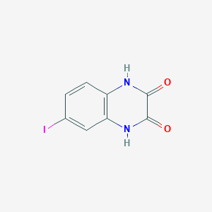 molecular formula C8H5IN2O2 B114652 6-Iodo-1,4-dihydro-2,3-quinoxalinedione CAS No. 153505-30-7