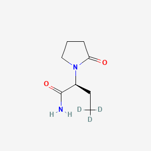 molecular formula C₈H₁₁D₃N₂O₂ B1146525 Levetiracetam-d3 (contains d0) CAS No. 1217851-16-5