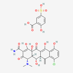 molecular formula C29H27ClN2O14S B1146526 Meclocycline sulfosalicylate CAS No. 73816-42-9