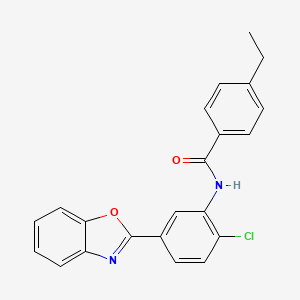 N-[5-(1,3-benzoxazol-2-yl)-2-chlorophenyl]-4-ethylbenzamide