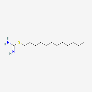 molecular formula C13H28N2S B11465277 Dodecyl carbamimidothioate CAS No. 51253-51-1