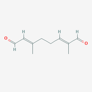 molecular formula C₁₀H₁₄O₂ B1146528 (6E)-8-氧代香叶醛 CAS No. 80054-40-6