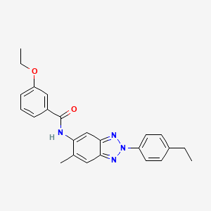 3-ethoxy-N-[2-(4-ethylphenyl)-6-methyl-2H-benzotriazol-5-yl]benzamide