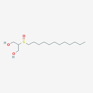 molecular formula C15H32O3S B11465421 2-(Dodecylsulfinyl)propane-1,3-diol 