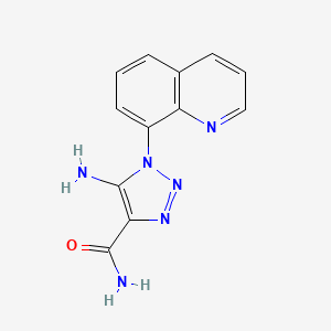 5-amino-1-(quinolin-8-yl)-1H-1,2,3-triazole-4-carboxamide