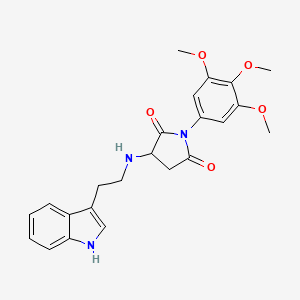 3-{[2-(1H-indol-3-yl)ethyl]amino}-1-(3,4,5-trimethoxyphenyl)pyrrolidine-2,5-dione