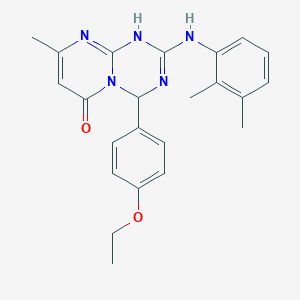 2-[(2,3-dimethylphenyl)amino]-4-(4-ethoxyphenyl)-8-methyl-1,4-dihydro-6H-pyrimido[1,2-a][1,3,5]triazin-6-one